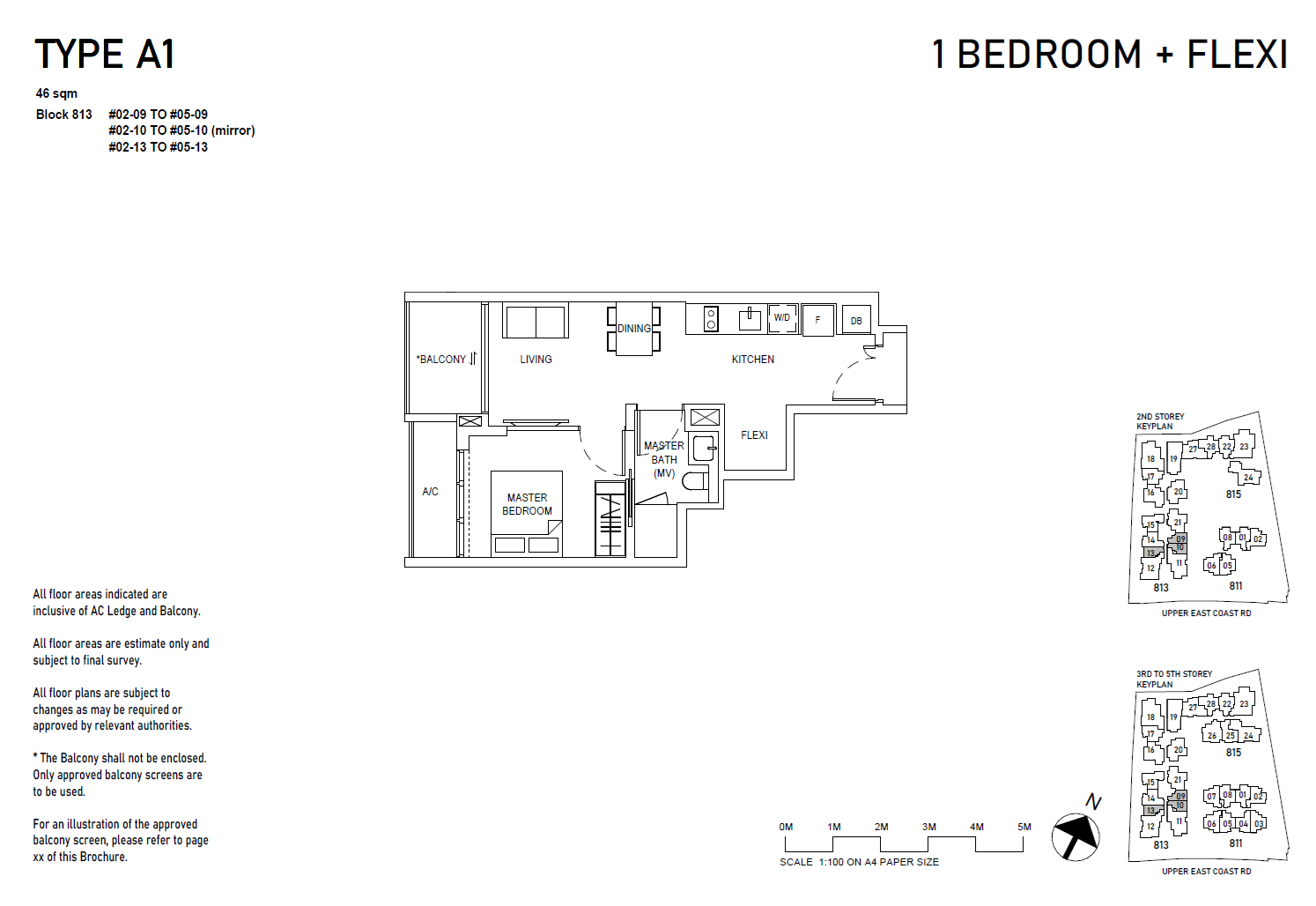 Floor plan, Bagnall Haus. Type A1, 495 sq ft. Unit #04-10 at $1,367,000.