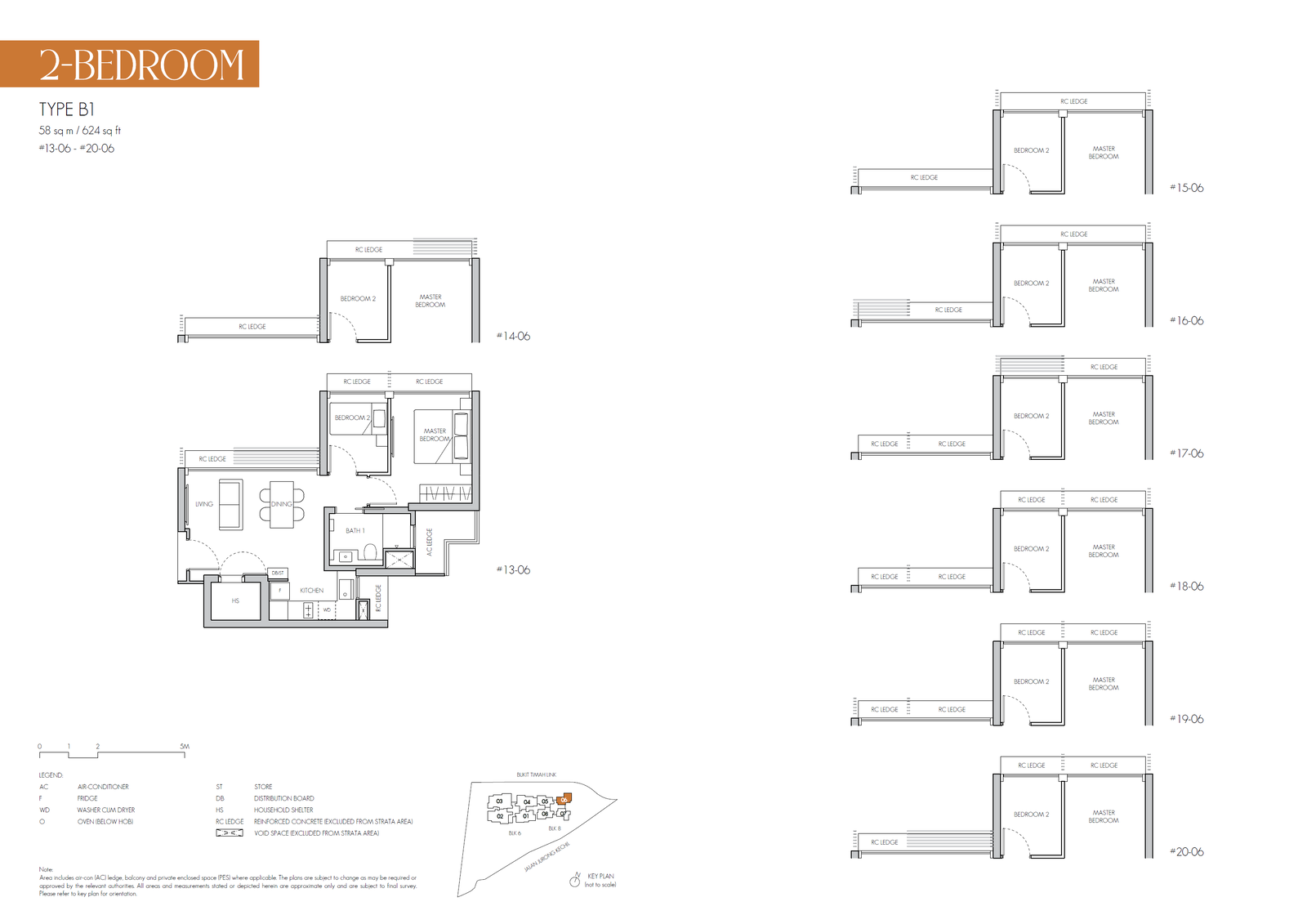 Floor plan, 8@BT. Type B1, 624 sq ft. Unit #18-06 at $1,904,000.