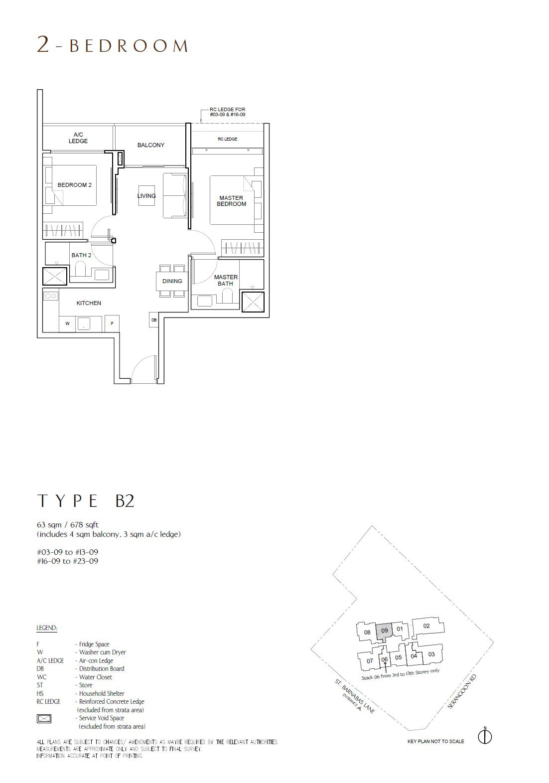 Floor plan, The Arcady at Boon Keng. Type B2, 678 sq ft. Unit #21-09 at $1,945,000.