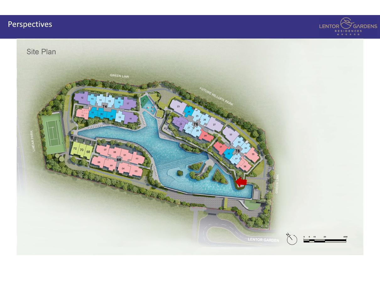 Lentor Gardens Residences — Site plan — blocks, stacks & orientation